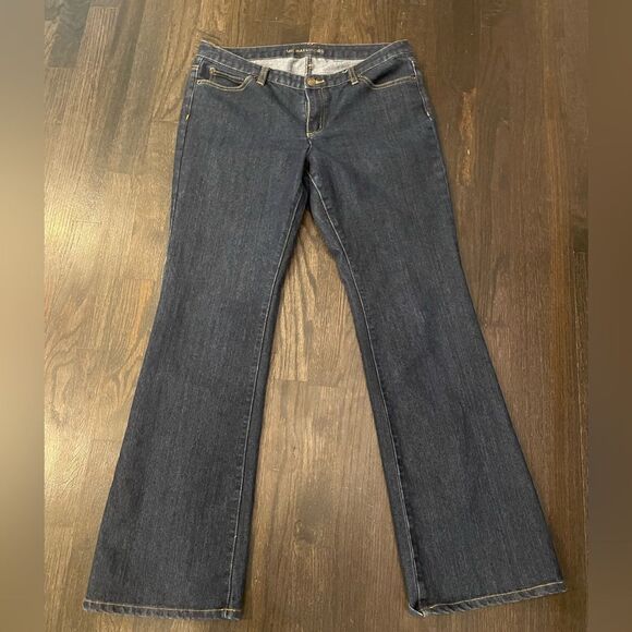 Michael Kors Dark Wash Bootcut Jeans 31” Inseam Size 10 - Picture 1 of 7